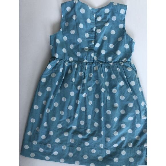 4-5y Frugi Reversible Blue Polka Dot With Strawberry - Picture 7 of 8